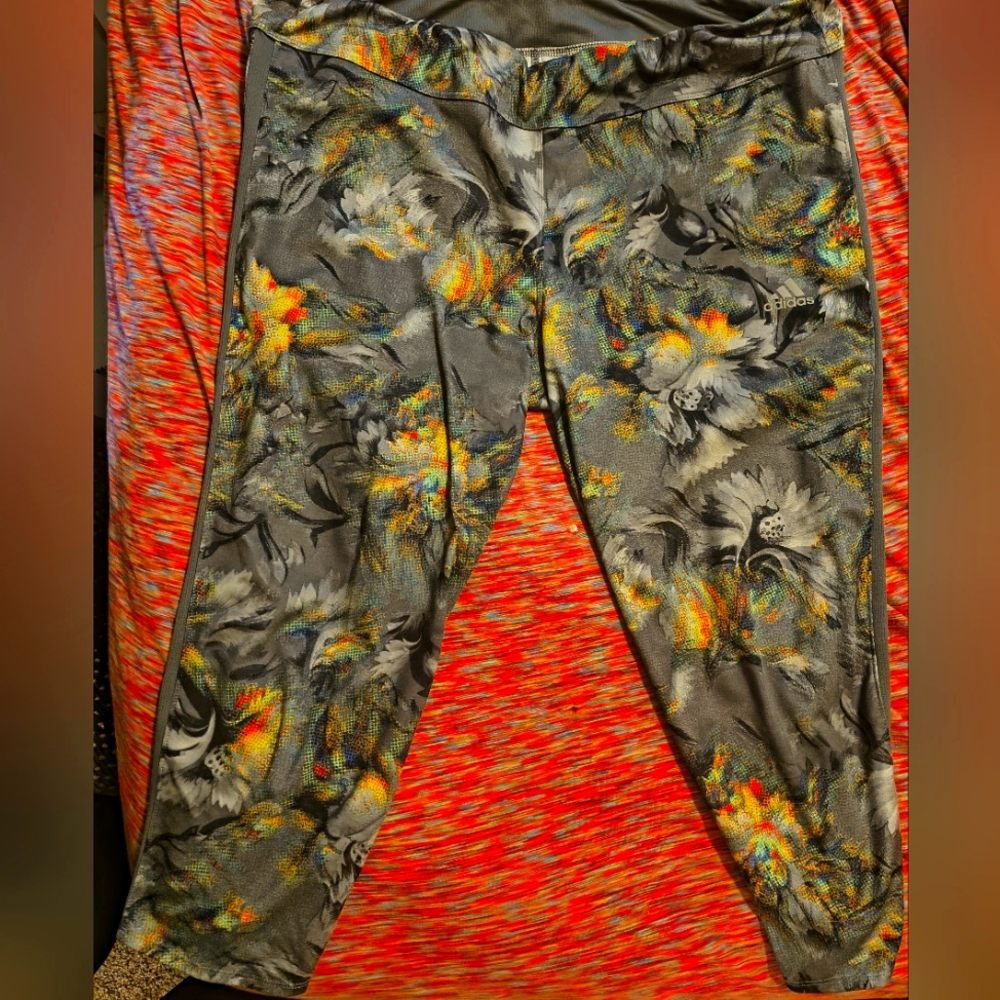 Adidas Energy Running Leggings in Gray